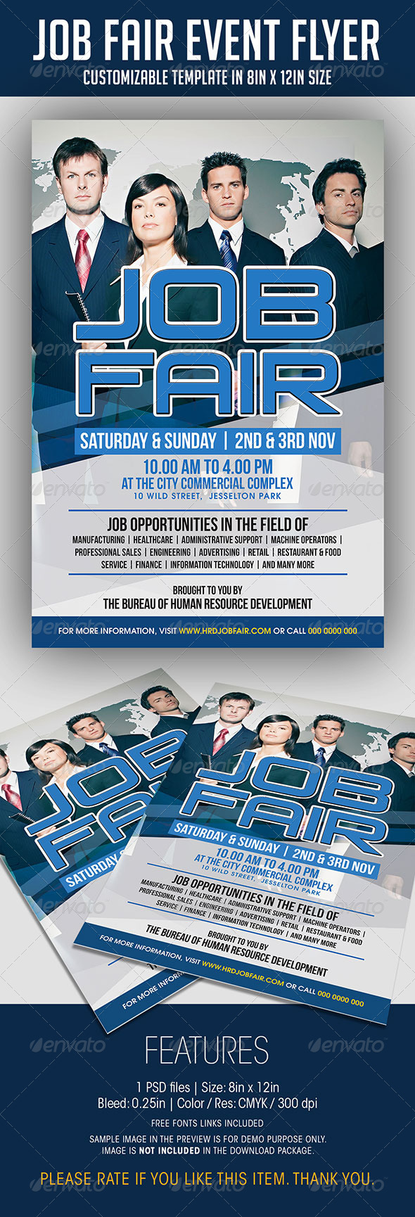 Recruitment Business Event Flyer Templates From Graphicriver