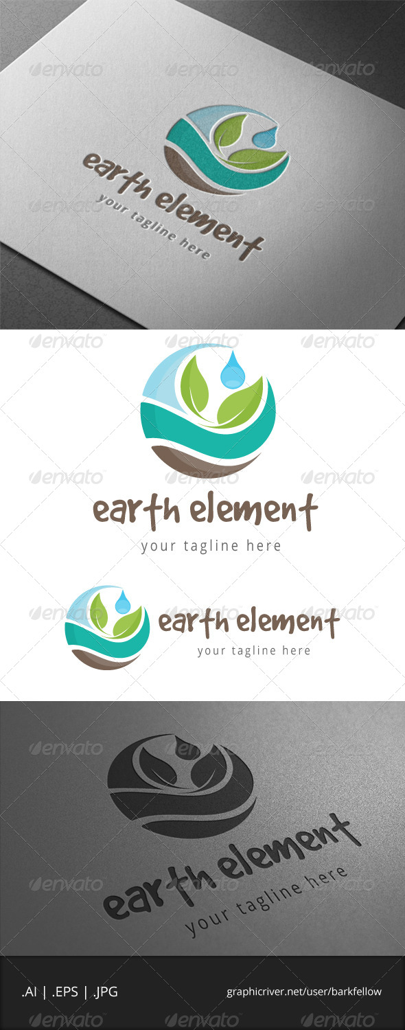 Earth Nature Element Logo