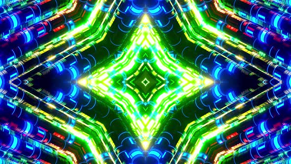 Abstract looping animated background. Motion Graphics Pattern. VJ style