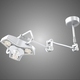 Triple 3 Head Single Arm Ceiling Mounted Led Lamp Light Surgical - 3DOcean Item for Sale