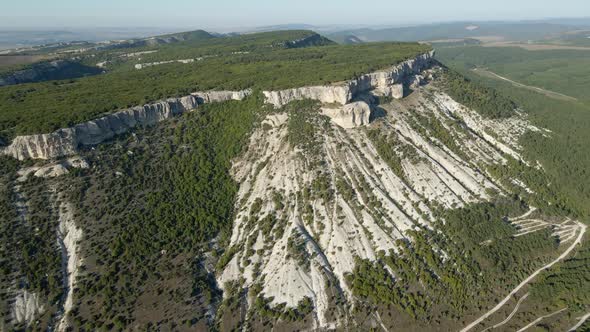 Canyon with Forest on a Mountain in Bakhchisarai in the Crimea