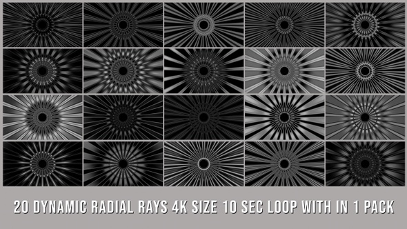 Dynamic Radial Rays Elements Pack V01