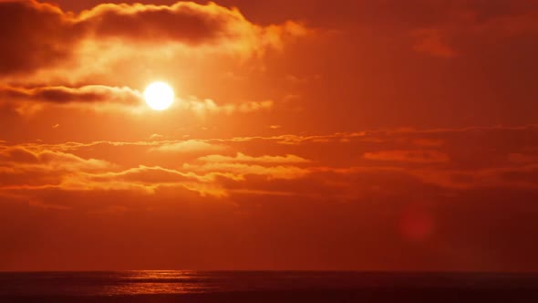 Ocean Sunset Time Lapse