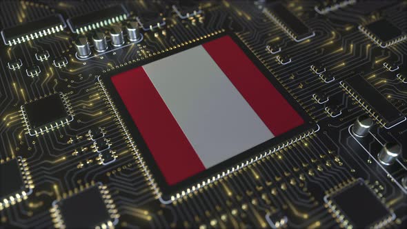 National Flag of Peru on the Operating Chipset alt