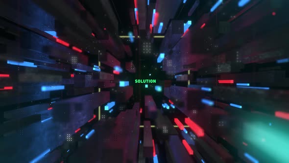 Hitech Digital Scifi Tunnel Word Solution