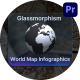 Glassmorphism World Map Infographics | MOGRT - VideoHive Item for Sale