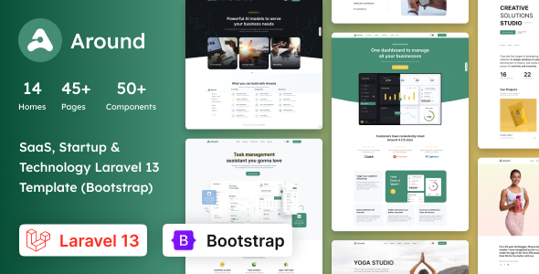 Around - Laravel 13 Multipurpose Landing Template