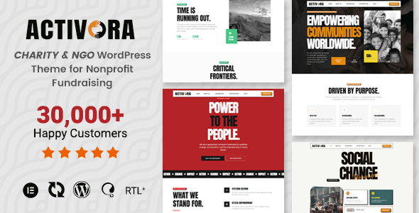 Activora – Charity, NGO & Nonprofit WordPress Theme