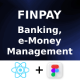 FinPay App ANDROID + IOS + FIGMA (FREE) | UI Kit | React Native | Banking, E-Money Management