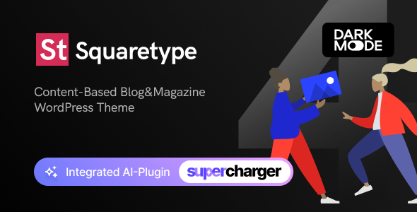 Squaretype - Modern Blog WordPress Theme