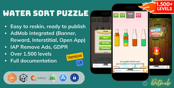 Water Sort Puzzle - Unity Complete Project