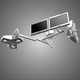 Surgery Surgical Light Lamp Mount Double Display Led Lcd Monitor - 3DOcean Item for Sale