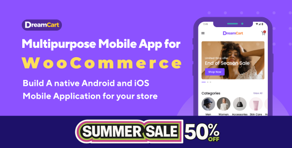 DreamCart - Flutter WooCommerce Mobile App | eCommerce Store App for Android & iOS