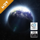Planet Earth Rotating in Starfield - VideoHive Item for Sale