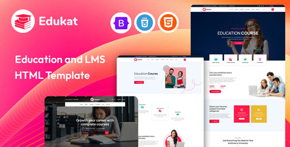 Edukat - Online Courses & Education Template