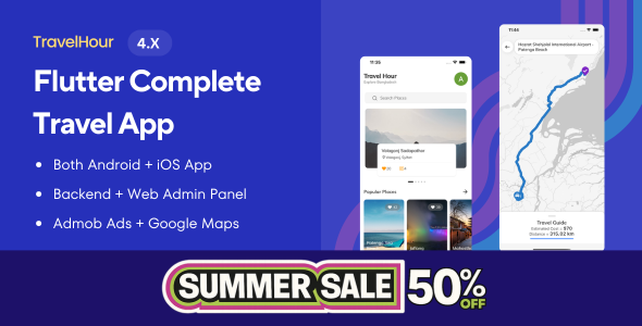 Flutter Travel App with Admin Panel - Travel Hour