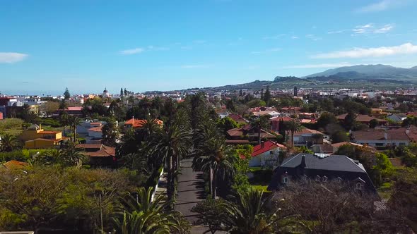 View From the Height on Townscape San Cristobal De La Laguna Tenerife Canary Islands Spain