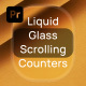 Liquid Glass Scrolling Counters | MOGRT - VideoHive Item for Sale