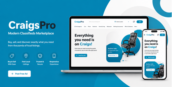 CraigsPro - Classified Ads CMS Theme