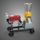 Mobile Pellet Press Mill Making Machine Granulator Diesel Drive - 3DOcean Item for Sale