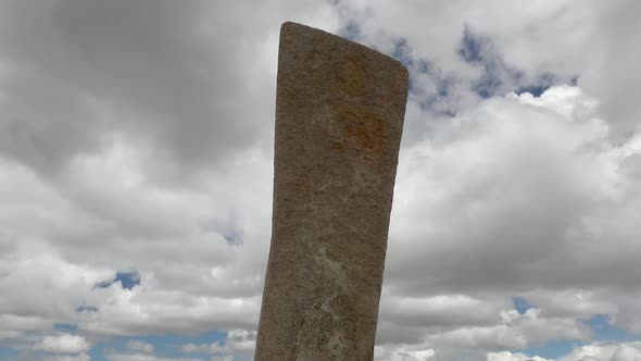 Inscription of Obelisk Menhir From Old Ancient Times