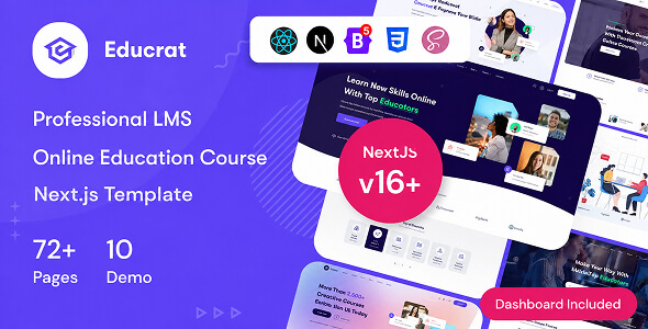 Educrat - Online Courses & Education NextJs Template