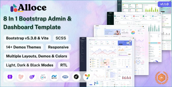 Alloce - Multipurpose Admin & Dashboard Template