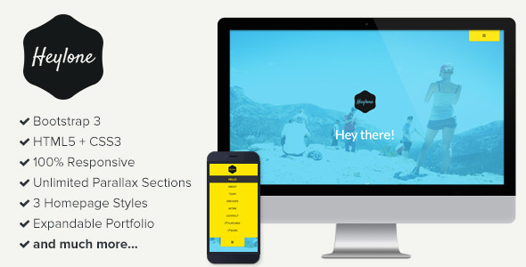 Heylone - Responsive One Page Parallax Template