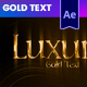 Luxury Gold Text Animations - VideoHive Item for Sale