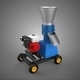 Mobile Pellet Press Mill Making Maker Machine Gasoline Engine 4w - 3DOcean Item for Sale