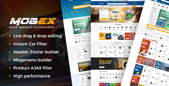 Mobex - Auto Parts WordPress Theme