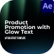 Modern Product Promotion with Glow Text - VideoHive Item for Sale