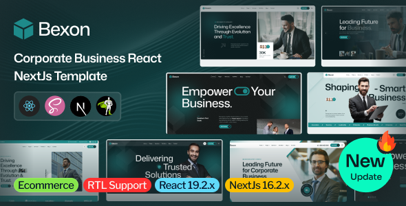Bexon - Corporate Business React NextJs Template