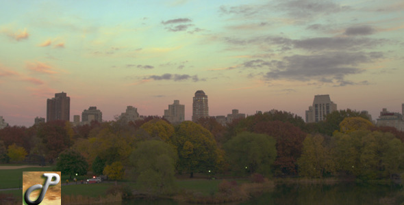 Sunset In Central Park Turtle Pond 02