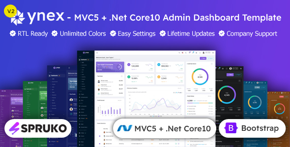 Ynex – ASP.NET Core Admin & Dashboard Template