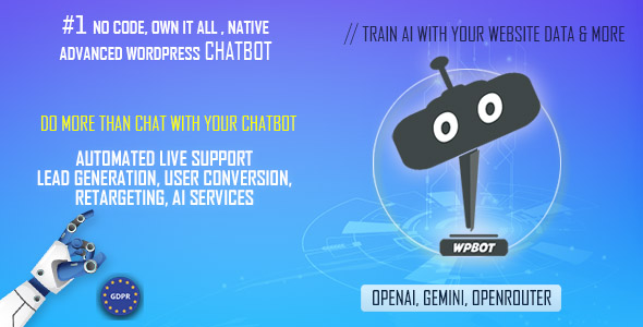 AI ChatBot for Automated Live Chat Support & Customer Conversion