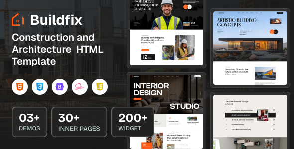 BuildFix – Construction HTML Template for Builder & Architecture Website