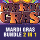 Mardi Gras Flyer Bundle 2 in 1 - GraphicRiver Item for Sale