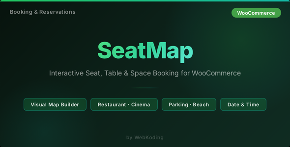 Seat & Space Reservation Map - Interactive Floor Plan Booking for WordPress