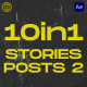10 in1 Grunge Instagram Stories & Posts 2 - VideoHive Item for Sale