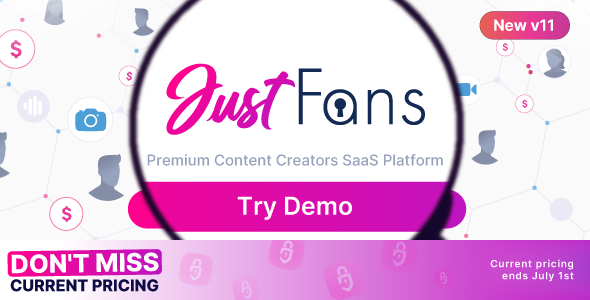 JustFans - Premium Content Creators SaaS platform