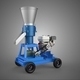 Mobile Pellet Press Mill Extrusion Machine Granulator Pelletizer - 3DOcean Item for Sale