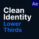 Clean Identity Lower Thirds - VideoHive Item for Sale