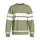 Men Crewneck Striped Sweatshirt | Marvelous / Clo3d / obj / fbx - 3DOcean Item for Sale