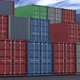 Stacks of Cargo Shipping Containers Seamless Loop - VideoHive Item for Sale