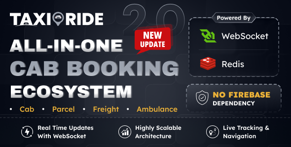 Taxi Ride – Taxi Booking App | Uber & Grab Clone with Flutter Driver, Rider & Laravel Admin Panel