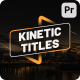 Kinetic Shape Titles | MOGRT - VideoHive Item for Sale