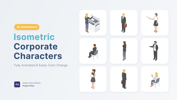 Isometric Corporate Characters