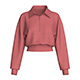 Girls Polo Collar Cropped Half-Zip Jacket | Marvelous / Clo3d / obj / fbx - 3DOcean Item for Sale