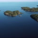 Aerial view on the lake and Islands with rocky coastline and forest in Karelia - VideoHive Item for Sale